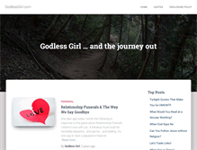 Tablet Screenshot of godlessgirl.com